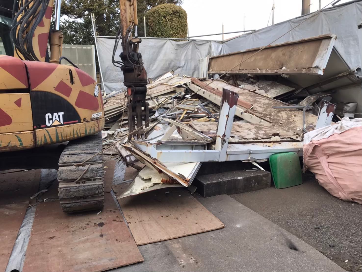 埼玉県入間郡　プレハブ解体 事例写真