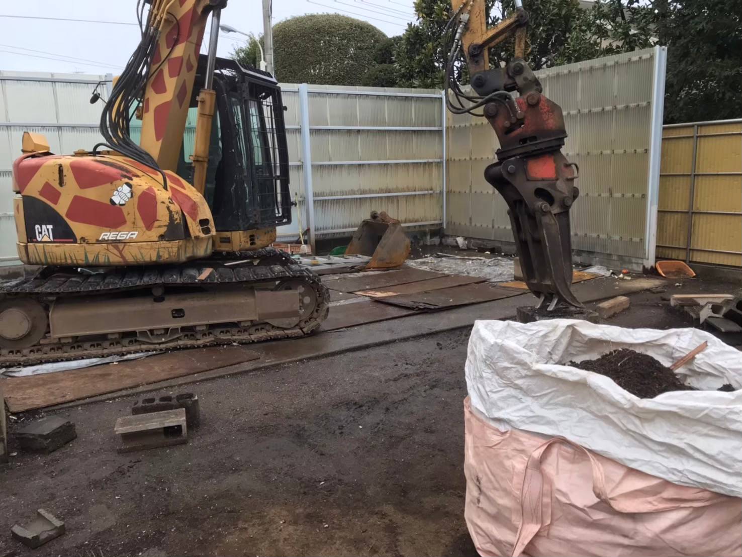 埼玉県入間郡　プレハブ解体 事例写真