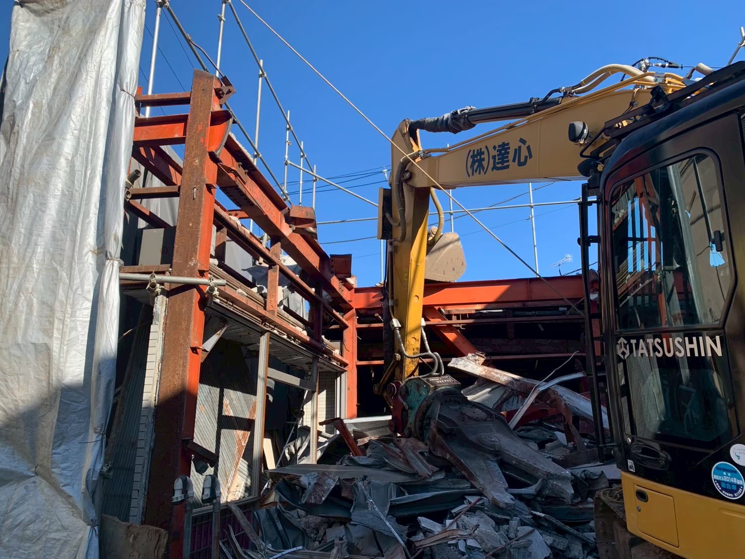 東京都清瀬市　鉄骨解体 事例写真